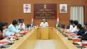 न्याय विभाग द्वारा प्रशिक्षुओं के साथ इंटरैक्टिव सत्र किया गया आयोजित