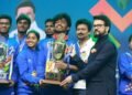 अनुराग सिंह ठाकुर ने चेन्नई में खेलो इंडिया यूथ गेम्स 2023 के विजेताओं को ट्रॉफियां प्रदान कीं