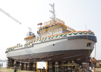टीटागढ़ रेल सिस्टम्स ने भारतीय नौसेना के लिए दूसरा 25टी बोलार्ड पुल टग किया लॉन्च