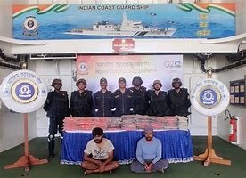 INDIAN COST GUARD और ATS GUJRAT ने पकड़ा 173 किलोग्राम मादक पदार्थ, दो गिरफ्तार