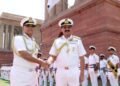 26वें नौसेना प्रमुख के रूप में एडमिरल दिनेश के त्रिपाठी ने  संभाली भारतीय नौसेना की कमान
