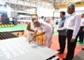 रक्षा सचिव ने भारतीय नौसेना के लिए फ्लीट सपोर्ट जहाजों की पहली स्टील कटिंग समारोह की अध्यक्षता की