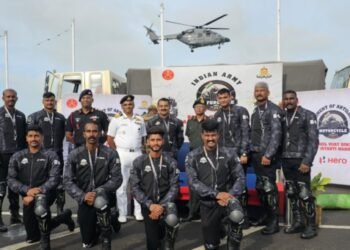 KARGIL VIJAY के 25 वर्ष पूरे होने के उपलक्ष्‍य में ‘’भारतीय सेना का ‘डी5’ मोटर साइकिल अभियान’’ शुरू