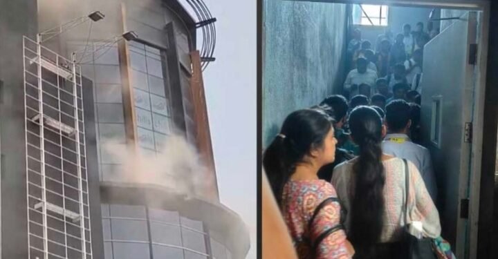 Acropolis शॉपिंग मॉल के फूड कोर्ट में लगी भयावह आग
