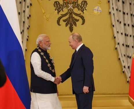 प्रधानमंत्री नरेंद्र मोदी को मिला रूस का सर्वोच्च नागरिक सम्मान