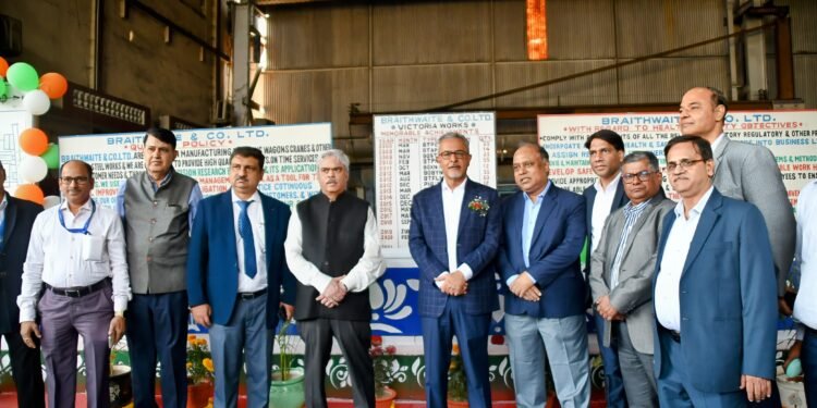 भारत सरकार खाद्य एवं सार्वजनिक वितरण विभाग के सचिव संजीव चोपड़ा ने ब्रेथवेट के कोलकाता वर्क्स का किया निरीक्षण
