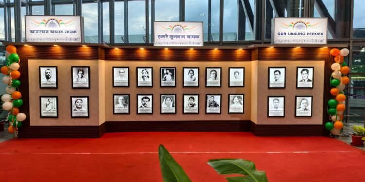 NSCBI, KOLKATA AIRPORT पर गुमनाम नायकों की एक आर्ट गैलरी का उद्घाटन