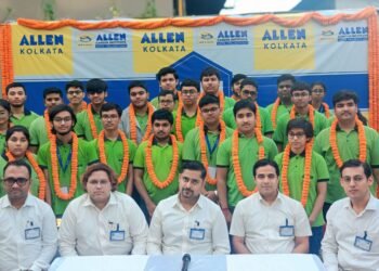 एलन कोलकाता के 36 स्टूडेंट्स को 99 पर्सेन्टाइल से अधिक स्कोर,जेईई-मेन में एलन कोलकाता स्टूडेंट्स का बेहतर प्रदर्शन