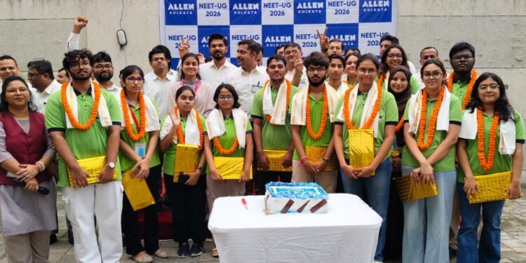 एलन कोलकाता के 3 छात्रों ने टॉप-1000 और 5 छात्रों ने टॉप-1600 AIR रैंक की हासिल