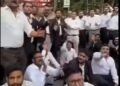 बैंकशाल कोर्ट में वकीलों पर अंडे फेंकने और हमला करने की घटना के खिलाफ वकीलों ने मार्च निकाला